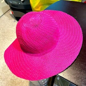 Woman's Pink Sun Hat Large Brim